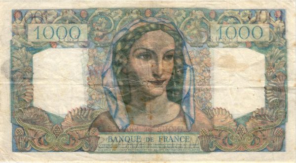 1000 Francs Minerve et Hercule