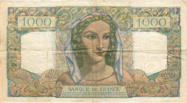 1000 Francs Minerve et Hercule
