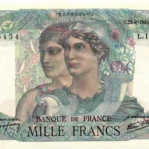 1000 Francs Minerve et Hercule