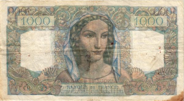 1000 Francs Minerve et Hercule