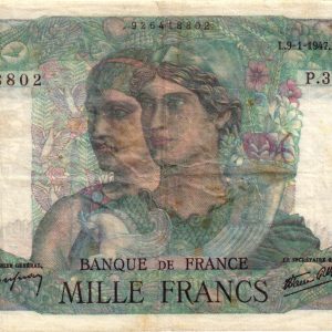 1000 Francs Minerve et Hercule