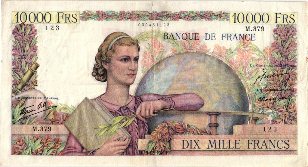 10000 Francs Génie Français