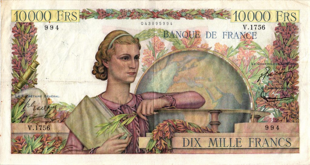 10000 Francs Génie Français