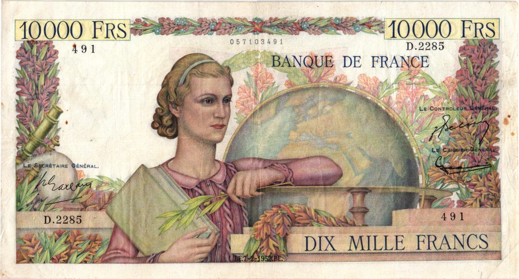 10000 Francs Génie Français