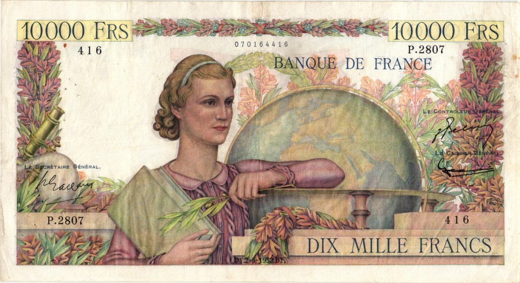 10000 Francs Génie Français