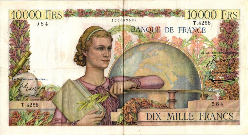 10000 Francs Génie Français