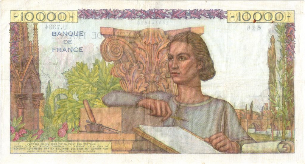 10000 Francs Génie Français