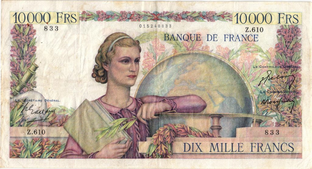 10000 Francs Génie Français