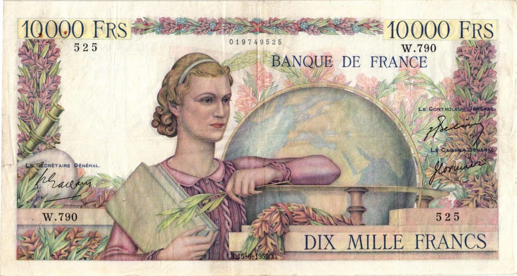 10000 Francs Génie Français