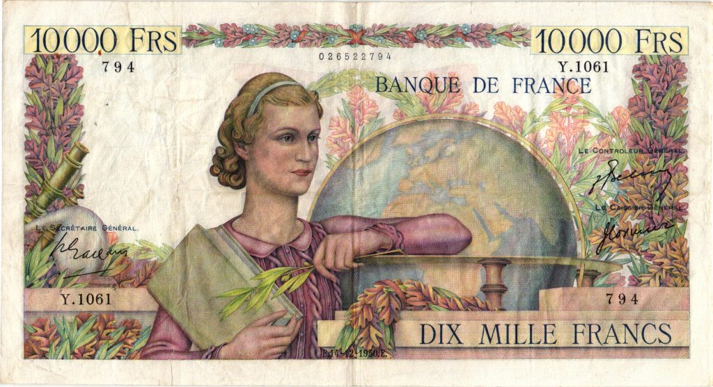 10000 Francs Génie Français