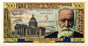 5 NF sur 500 Francs Victor Hugo