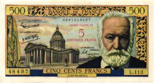 5 NF sur 500 Francs Victor Hugo