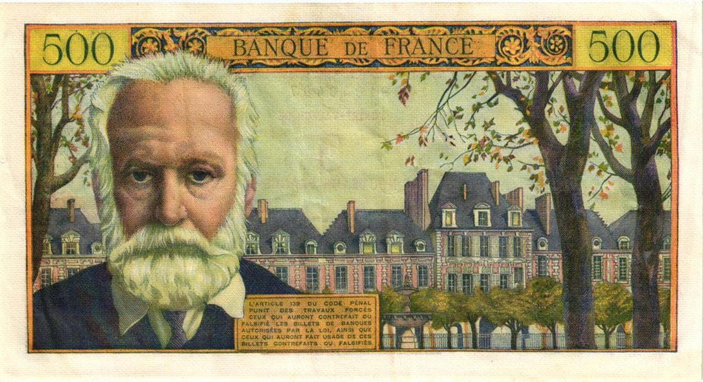 5 NF sur 500 Francs Victor Hugo