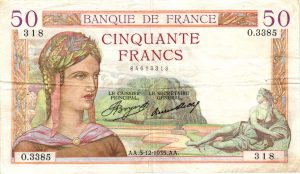 50 Francs Cérès