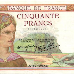 50 Francs Cérès