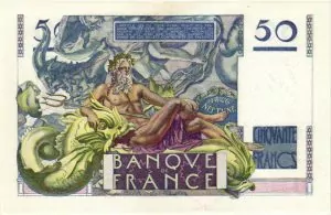 Verso 50 Francs Le Verrier