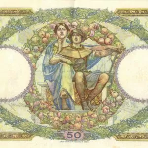 Verso 50 Francs Luc Olivier Merson