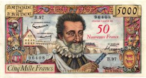 50 NF sur 5000 Francs Henri IV