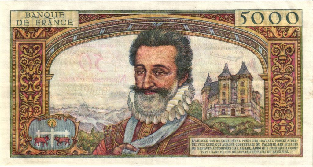 50 NF sur 5000 Francs Henri IV