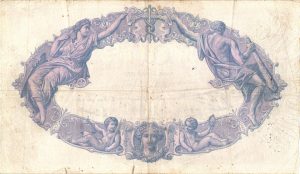 Verso 500 Francs Bleu et Rose