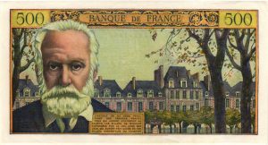 Verso 500 Francs Victor Hugo