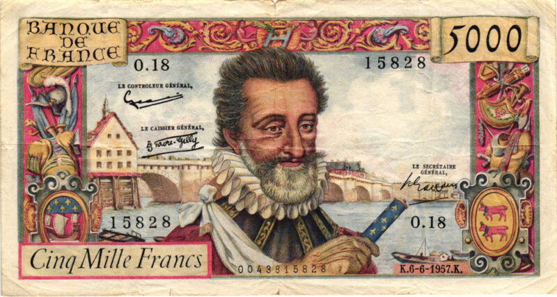 5000 FRANCS HENRI IV