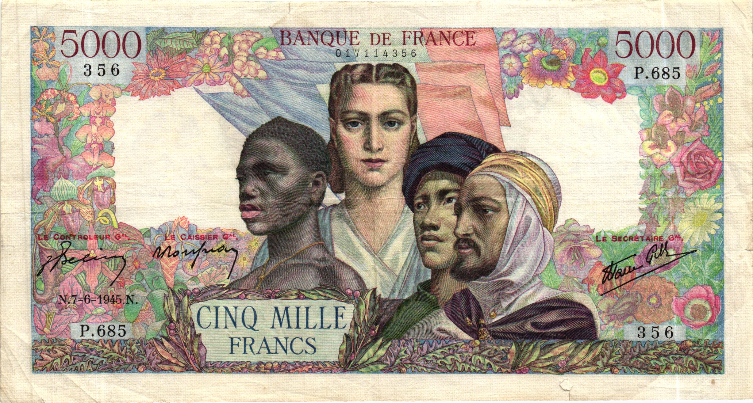 5000 Francs Empire Français