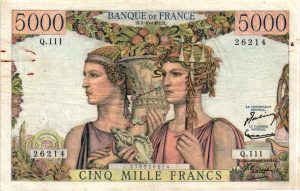 5000 Francs Terre et Mer