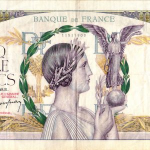 5000 Francs Victoire Impression a plat