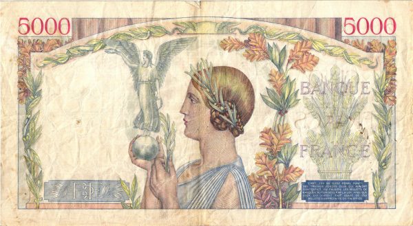 5000 Francs Victoire Impression a plat