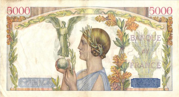 5000 Francs Victoire Impression a plat5000 Francs Victoire Impression a plat