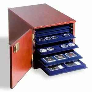 Coffret pour 10 plateaux monnaies