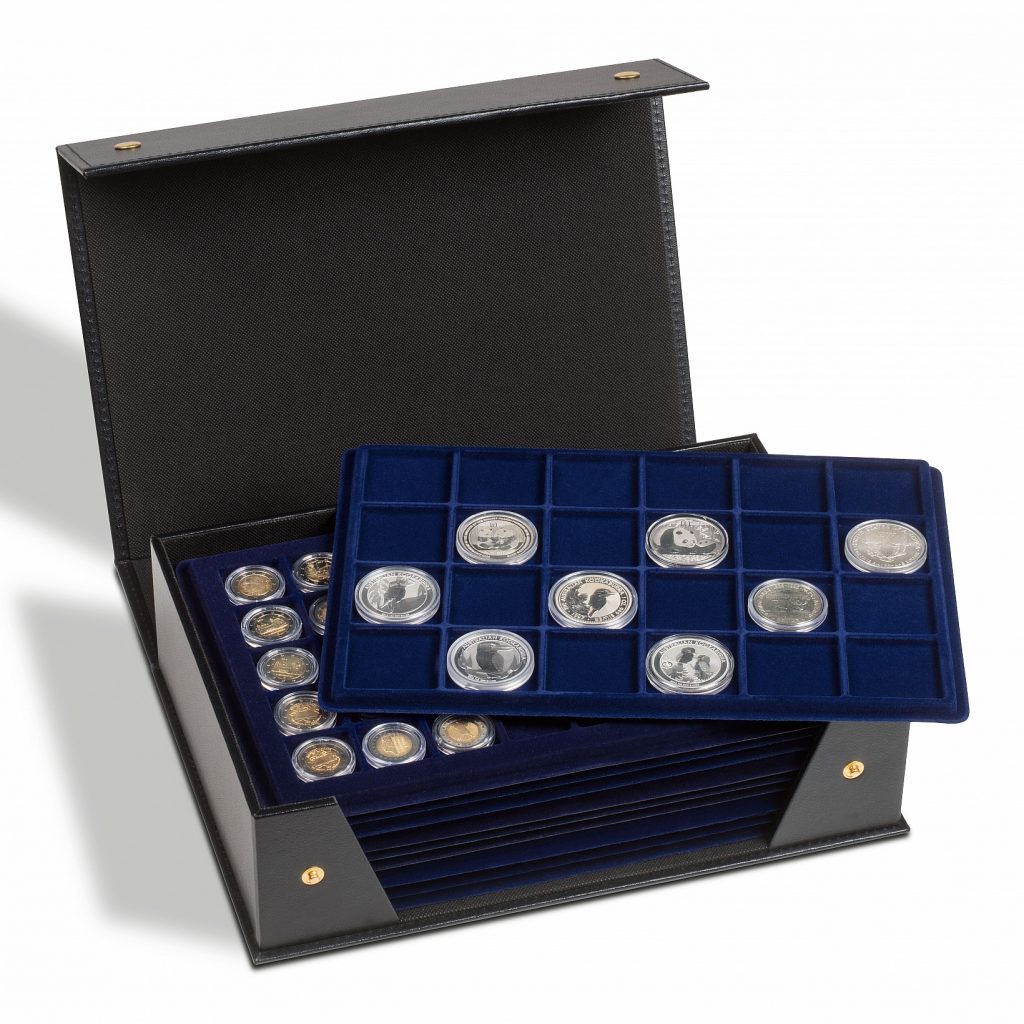 Coffret numismatique 10 plateaux