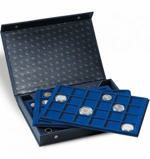 Coffret numismatique 4 plateaux monnaies