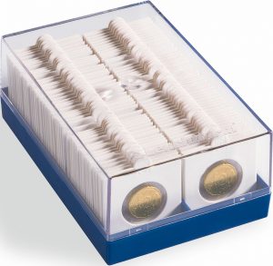 Boîte de rangement pour pièces de monnaie, 100 pièces de monnaie de 46