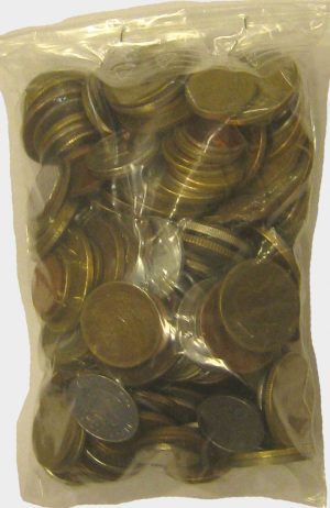 1 kg de pièces de monnaies du monde