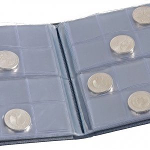 Album De Poche MC.Sammler Pour 96 Pièces 1€, 2€ & 5€ – Classeur Numismatique Vert – Rangement Sécurisé & Élégant Pour Collectionneurs De Monnaies Euro