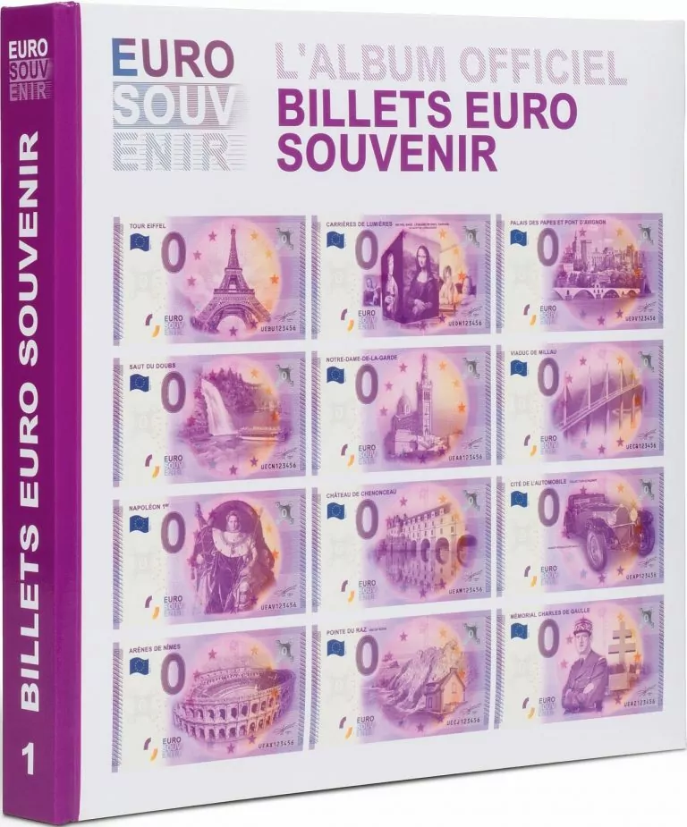 ALBUM POUR 300 BILLETS (SOUVENIR 0 Euro) (309759) - Boutique Loisir et