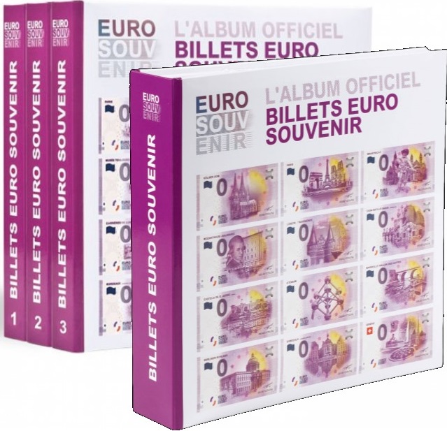 Album pour billets euro souvenir officiel pour ranger les billets