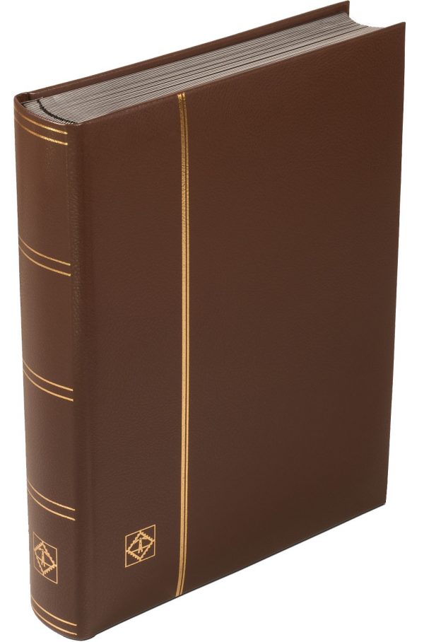 Album pour timbres de collection en cuir