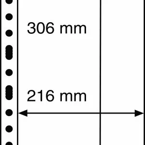 Feuilles billets grand format 1 case