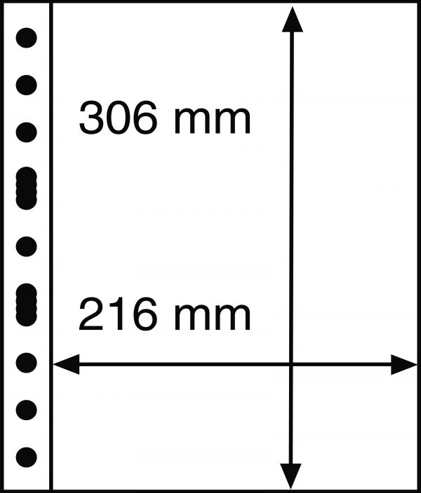 Feuilles billets grand format 1 case