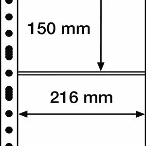 Feuilles billets grand format 2 cases