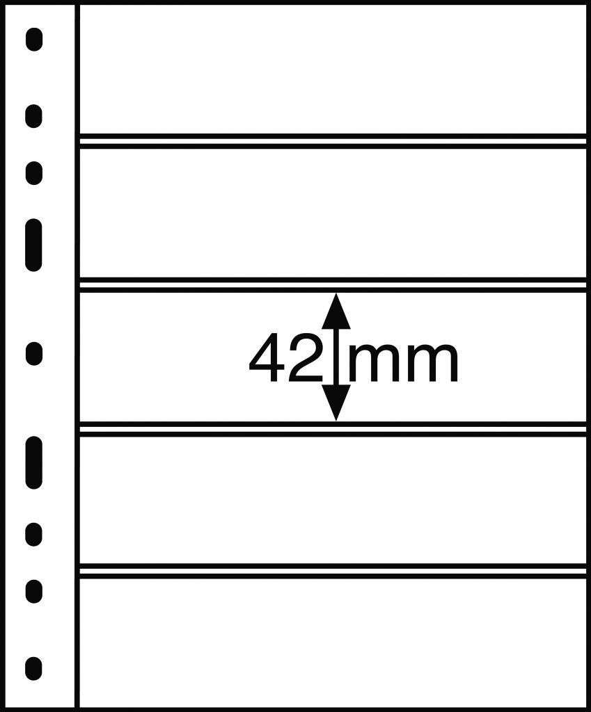 Feuilles timbres 5 bandes