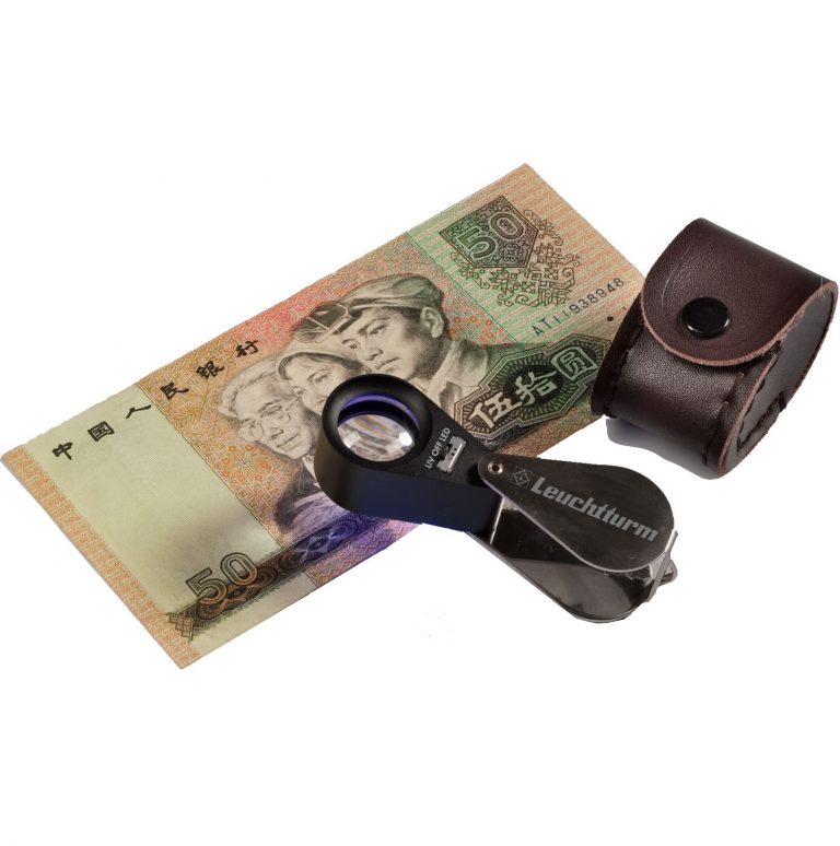 Loupe numismatique avec LED et UV Grand choix de matériel monnaies