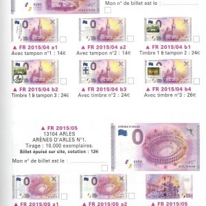 Officiel des billets euro souvenir 2019