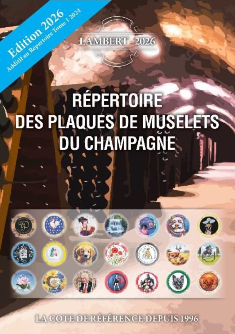 Répertoire des plaques de muselets du champagne - Additif 2026