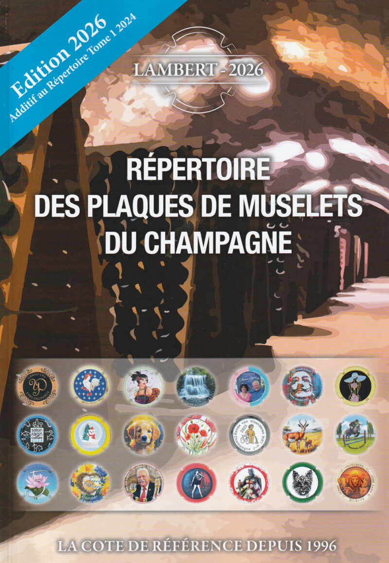 Répertoire des plaques de muselets du champagne - Additif LAMBERT 2026