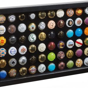 Vitrine capsules de champagne