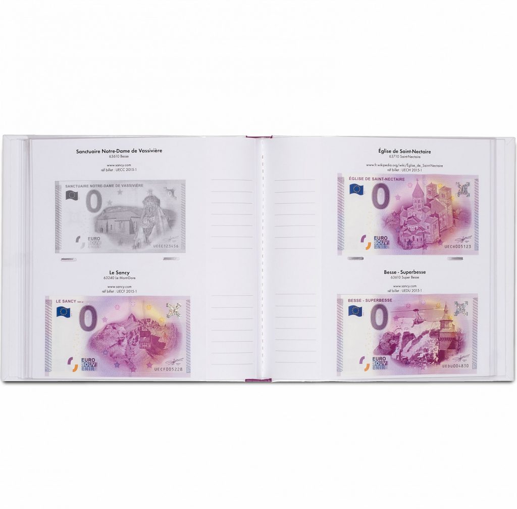 Album imprimé pour billets euro souvenir tome 1